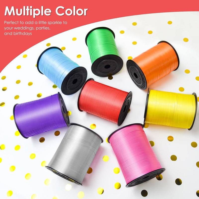 VISPAD Red Curling Ribbon, 3/16" x 500 Yards, Polyester, Multi-purpose, Solid Red, Classic, For Special Occasions - Image 5